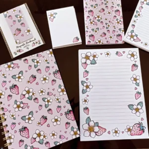 Notebook A5 — Strawberry Design
